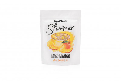 BALANCER SLIMMER КАША ЛЬНЯНАЯ НАТУРАЛЬНАЯ С КУСОЧКАМИ ВЯЛЕНОГО МАНГО, 150 Г